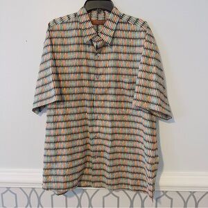 Tori Richard Honolulu Lawn Cotton Short Sleeve XL Man's Button Front Shirt